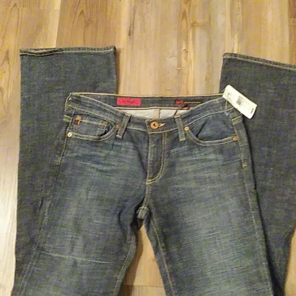 NWT AG ADRIANO GOLDSCHMIED the ANGEL MED/DARK BOOT CUT DENIM JEANS. SZ 27R - Picture 5 of 12